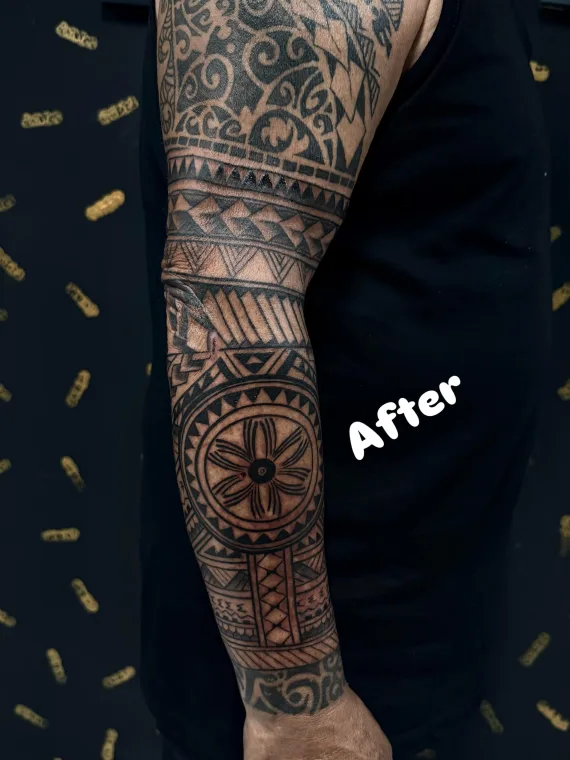 BLACK DAGGER TATTOO Maori - Tribal - Ornamental 03